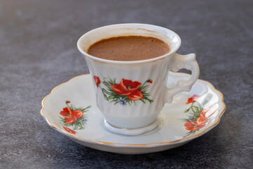 Anatolian Traditional Drink Hot and Delicious Turkish Coffee
