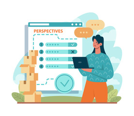 Searching for opportunities, decisions, new ideas. Characters looking