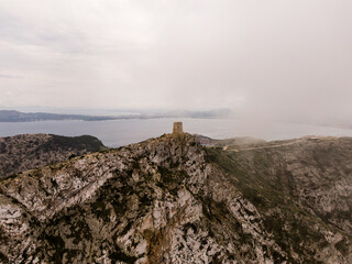 Panorama Luftaufnahme vom Wachturm Albercutx auf Mallorca