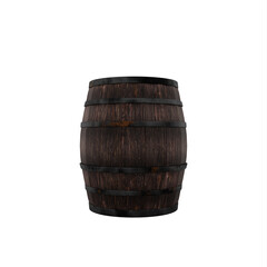 Obraz premium wooden barrel isolated