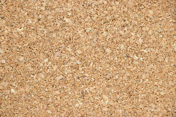 Brown yellow color of cork board textured background with blank copy space