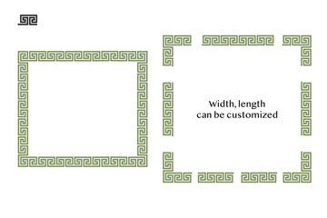 Greek frame border illustration vector patterns 1 ,eps file can edit color 