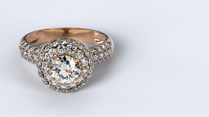 wedding, ring, gold, silver, diamond, engagement, fashion, marriage, stone, 3d render