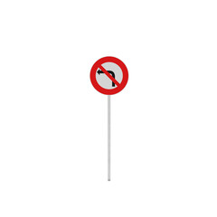 No left turn Traffic sign