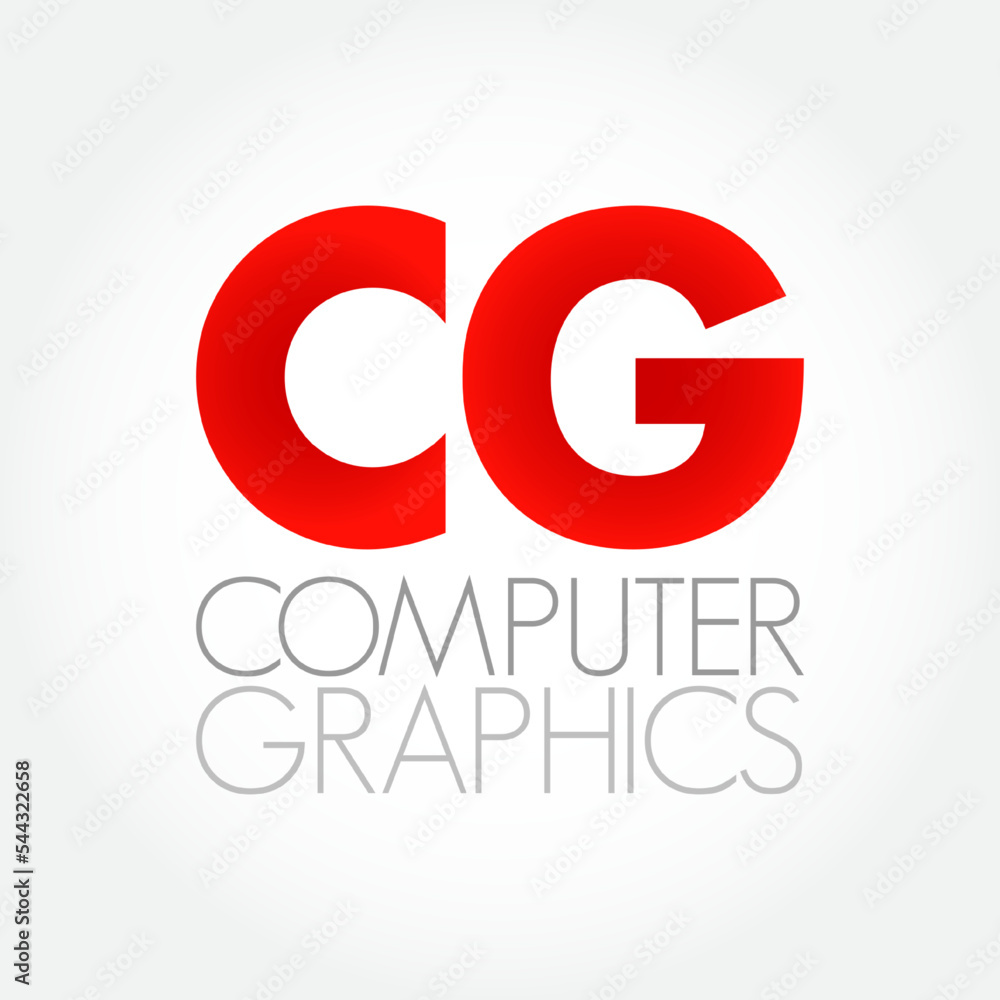 Poster cg - computer graphics are methods for digitally synthesizing and manipulating visual content, acron