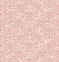 Art Deco geometric seamless pattern. Vintage 1920s wallpaper. Vector background in retro style , trendy and elegant design for wallpaper, wrapping paper, fabric, cover, package