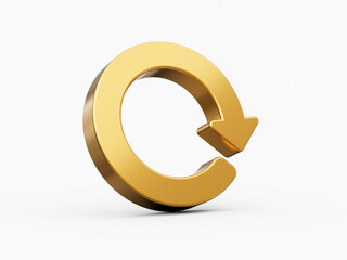 Rotate arrows. Concept for a cycle, loop, continuous period. 3D illustration