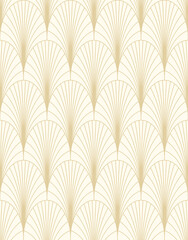 Art Deco geometric seamless pattern. Vintage 1920s wallpaper. Vector background in retro style , trendy and elegant design for wallpaper, wrapping paper, fabric, cover, package