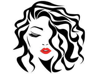 Woman face. Vector illustration EPS	