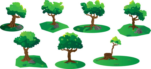 Trees in park on summer spring background. is so beautiful