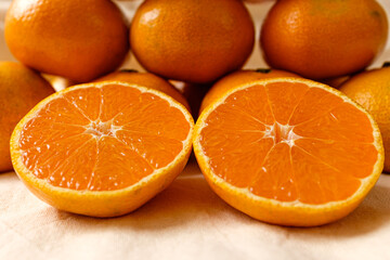 Sweet and sour citrus fruit Tangerine