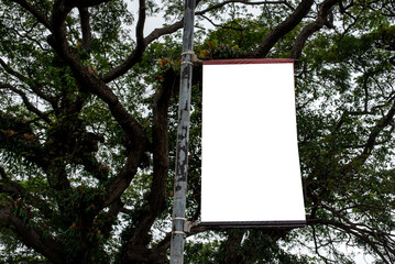 A plain advert board
