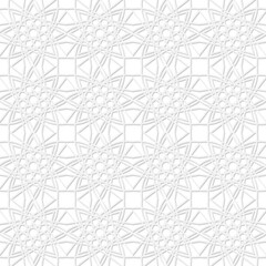 Seamless vector pattern, gray geometric patterns with shadow on a white background. For printing, packaging, wallpaper, textiles, web design, banner