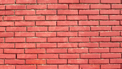 Muro de ladrillo rojo