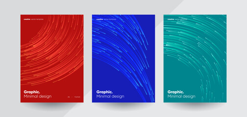 Hi-tech minimal covers design. Annual report template.