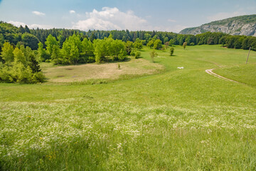 Beautiful landscape from Fusea in Friuli Venezia Giulia, Italy