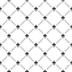 Royal mantle texture. Ermine fur seamless pattern. Gold strokes or seeds on white background. King symmetric background. Golden rhombus pattern. Geometric seamless texture.