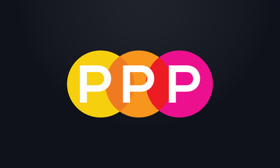 Multi Color Circle logo and colourful circle monogram vector and multiple colorful logo design icon vector with colorful group letters symbol