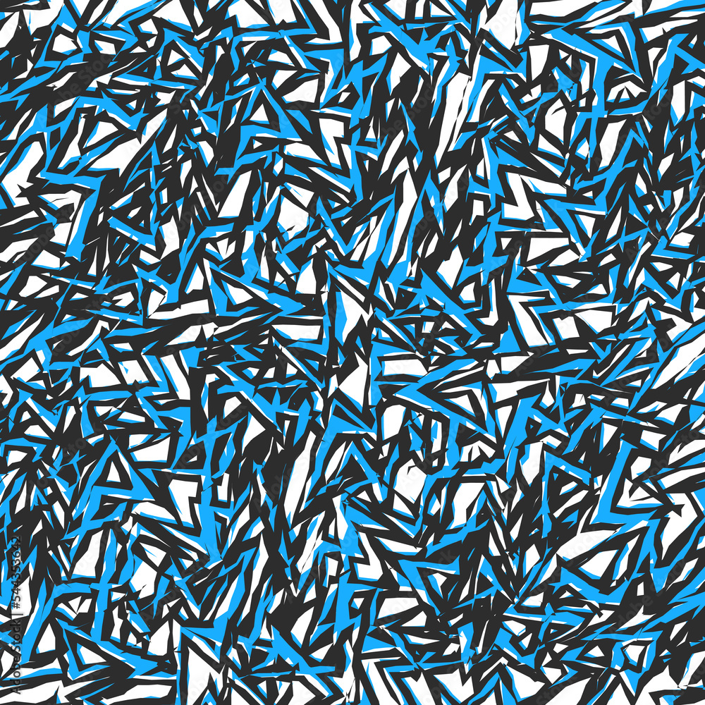 Poster abstract background with seamless rough lines pattern