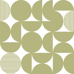 A stylish flat geometric shapes seamless pattern