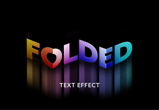 Folded Text Effect