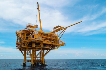 Offshore gulf sea industry rig drill oil and gas production petroleum