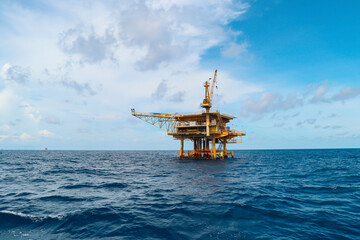 Offshore gulf sea industry rig drill oil and gas production petroleum