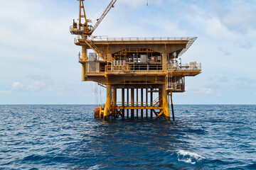 Offshore gulf sea industry rig drill oil and gas production petroleum