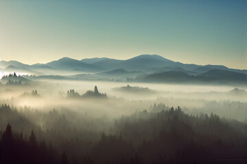Foggy Landscape 