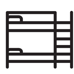 Bed Bunk Furniture Icon