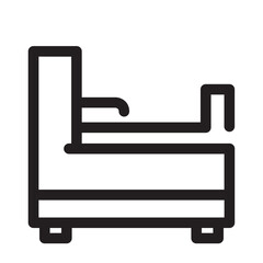 Bed Decor Furniture Interior Sleep Icon