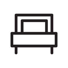 bed furniture households interior room icon
