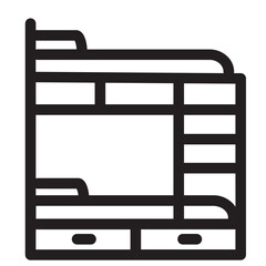 Bed Hostel Hotel Travel Icon