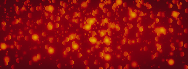 red Christmas and yellow background