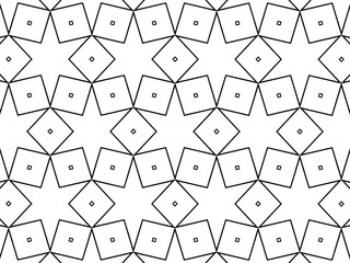 Ornament with elements of black and white colors.