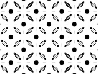 Ornament with elements of black and white colors.