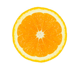Fresh orange isolated on transparent background with PNG.
