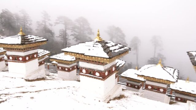 Dochula Pass, Druk Wangyal Chortens in Bhutan