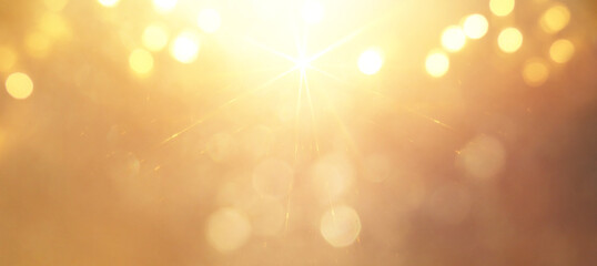background of abstract glitter lights. gold and silver. de focused