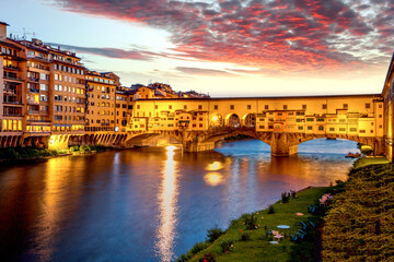 Fototapeta na wymiar Ponte Veccio, Florence, Tuscany, Italy 