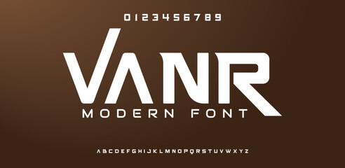 Abstract digital modern alphabet font. Logo creative font, type, technology, movie, digital, music, movie. Font and illustration in vector format.
