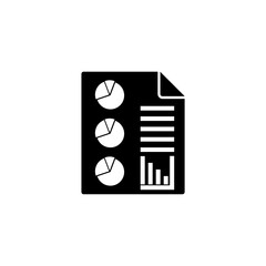 Business report line icon.