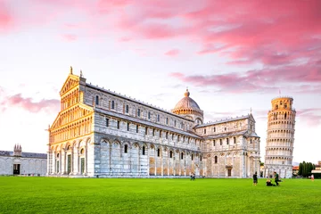Wall murals Leaning tower of Pisa Piazza Dei Miracoli, Pisa, Tuscany, Italy