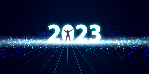 Naklejka premium 2023