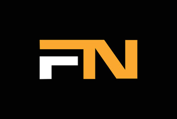 FN or NF logo and icon designs with different colors.