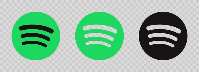 Spotify vector cions.