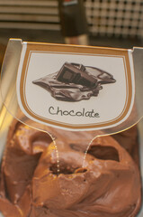 chocolate ice cream tray
