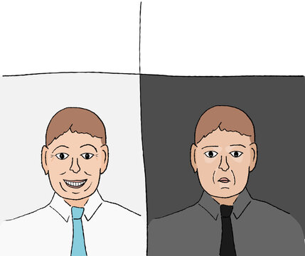 Serious face meme template