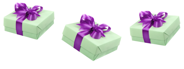 Gift box collection isolated on transparent background.christmas valentine day, birthday,  or any party surprise gift box.