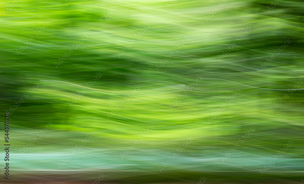 Poster natural blurred line movement from leaf and tree for background